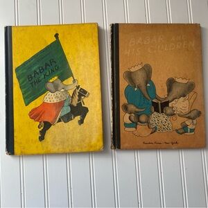 Vintage Babar Children's Books Set